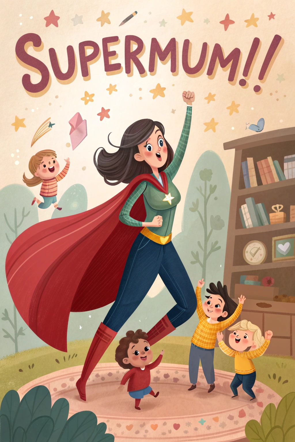 Supermum greeting card